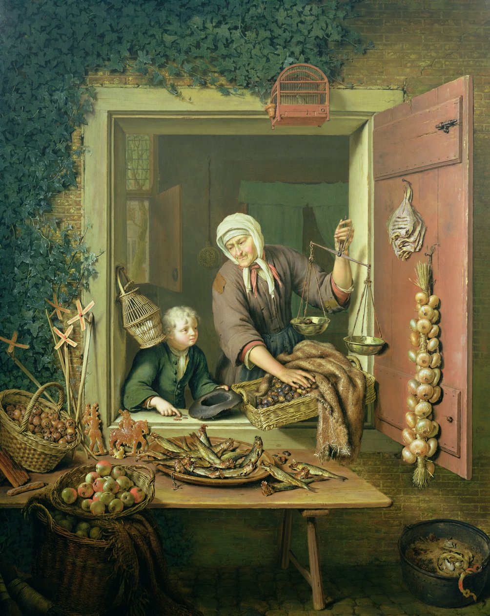 Ragazzo che compra castagne da Willem Van Mieris