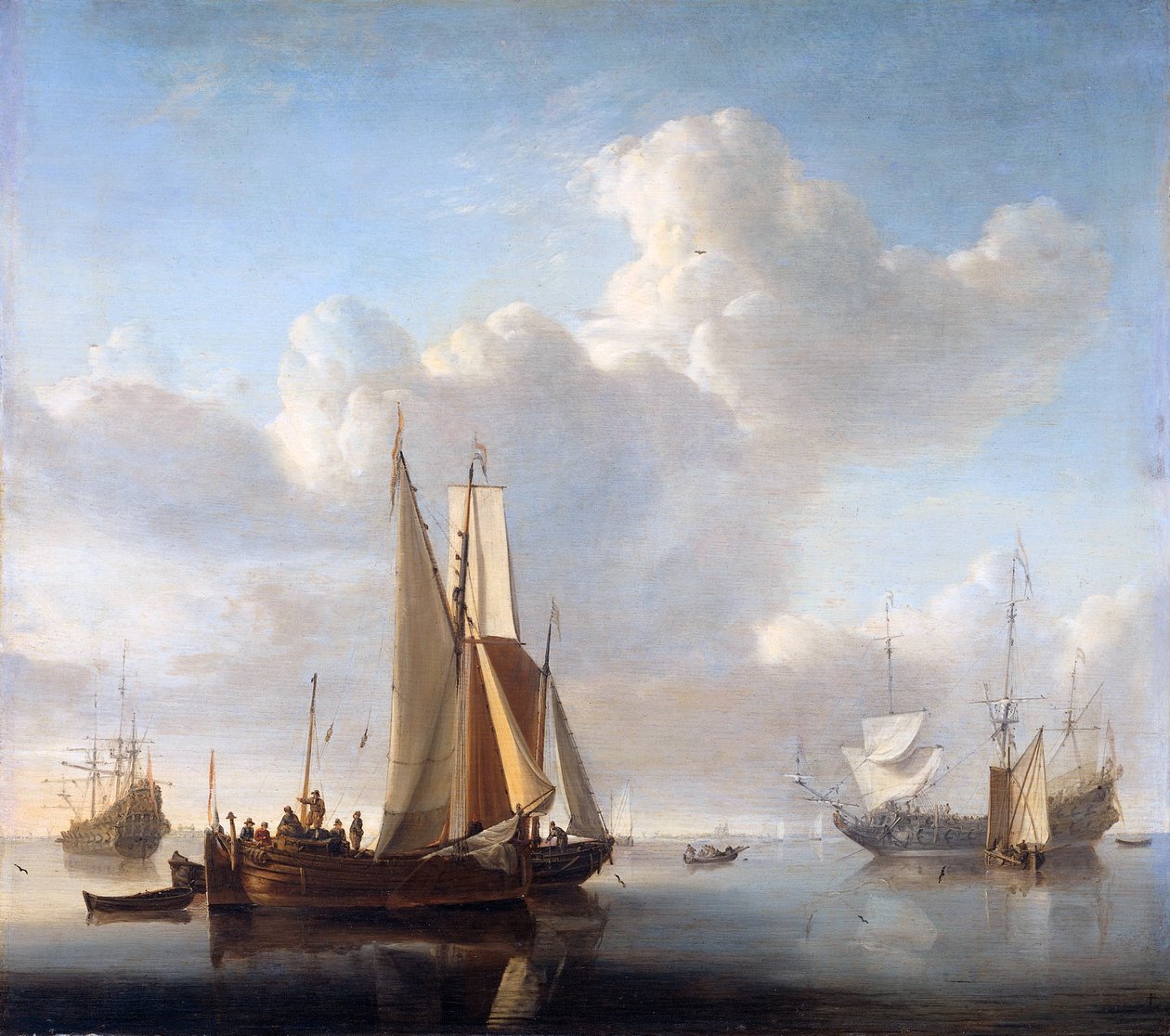 Navi al largo della costa da Willem van de Velde the Younger
