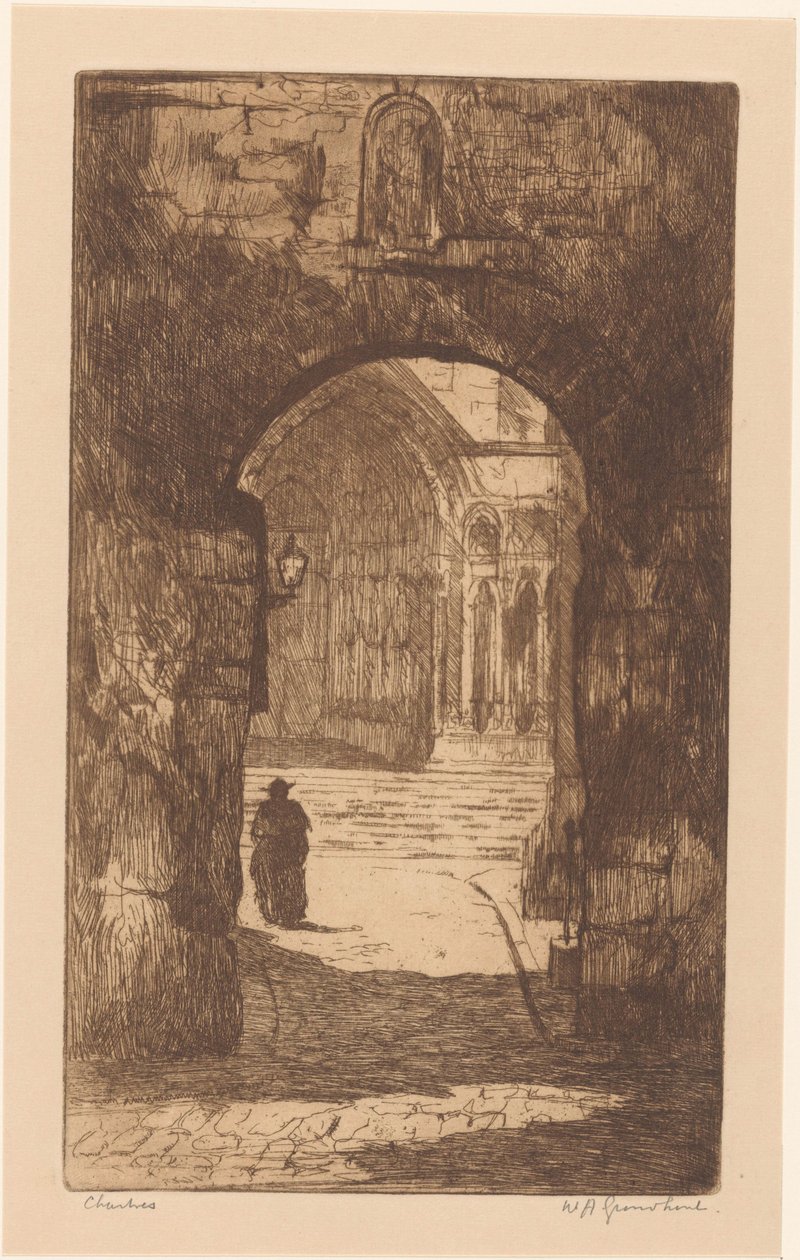 Chartres da Willem Adrianus Grondhout (signed by artist)