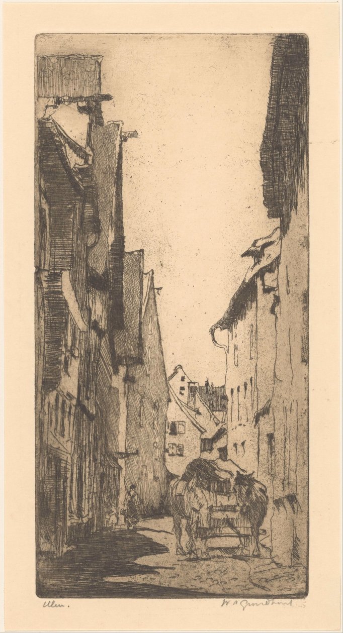 Ulm da Willem Adrianus Grondhout (signed by artist)
