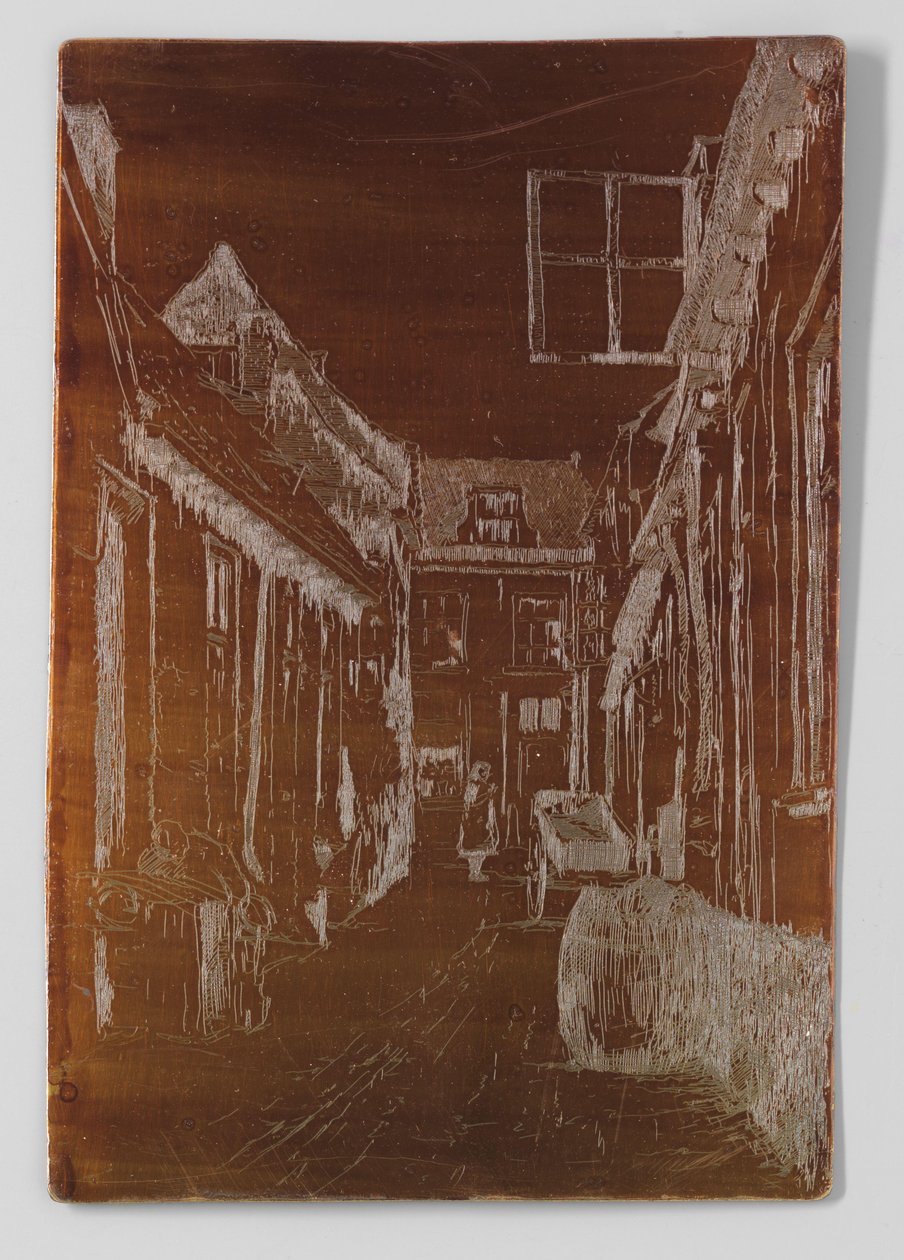 Vecchia strada a Voorburg da Willem Adrianus Grondhout