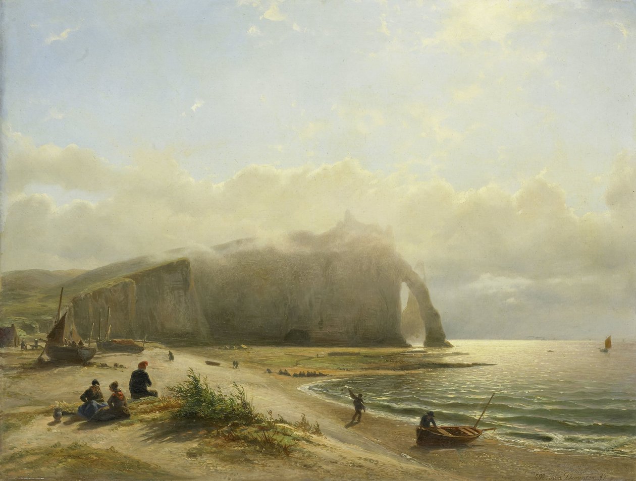 Paesaggio Marino vicino alla Costa da Willem Anthonie van Deventer