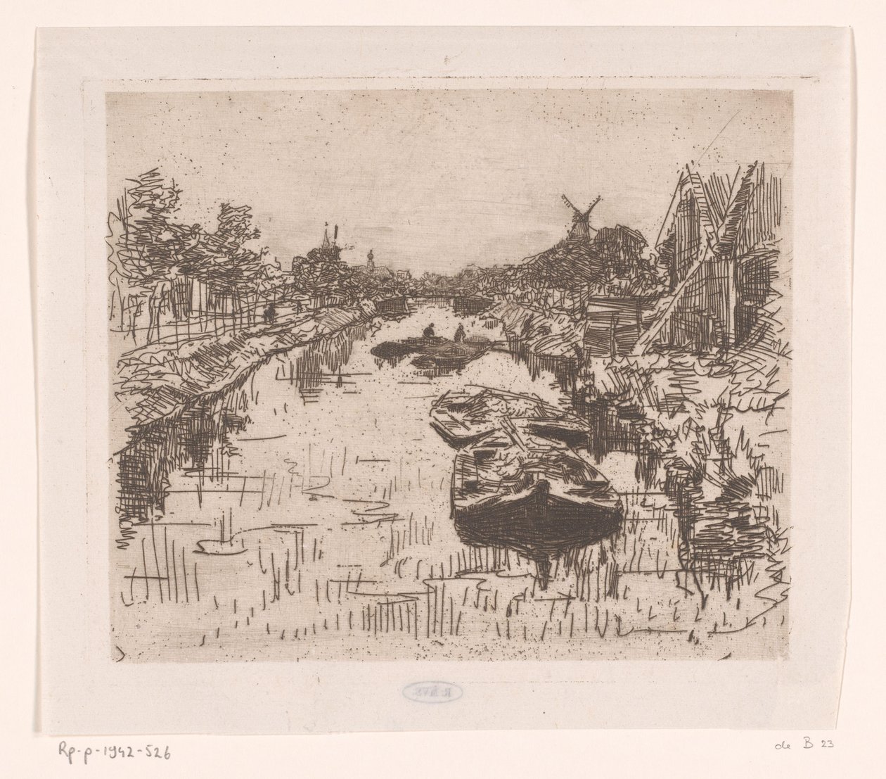Canale con barche da Willem Bastiaan Tholen