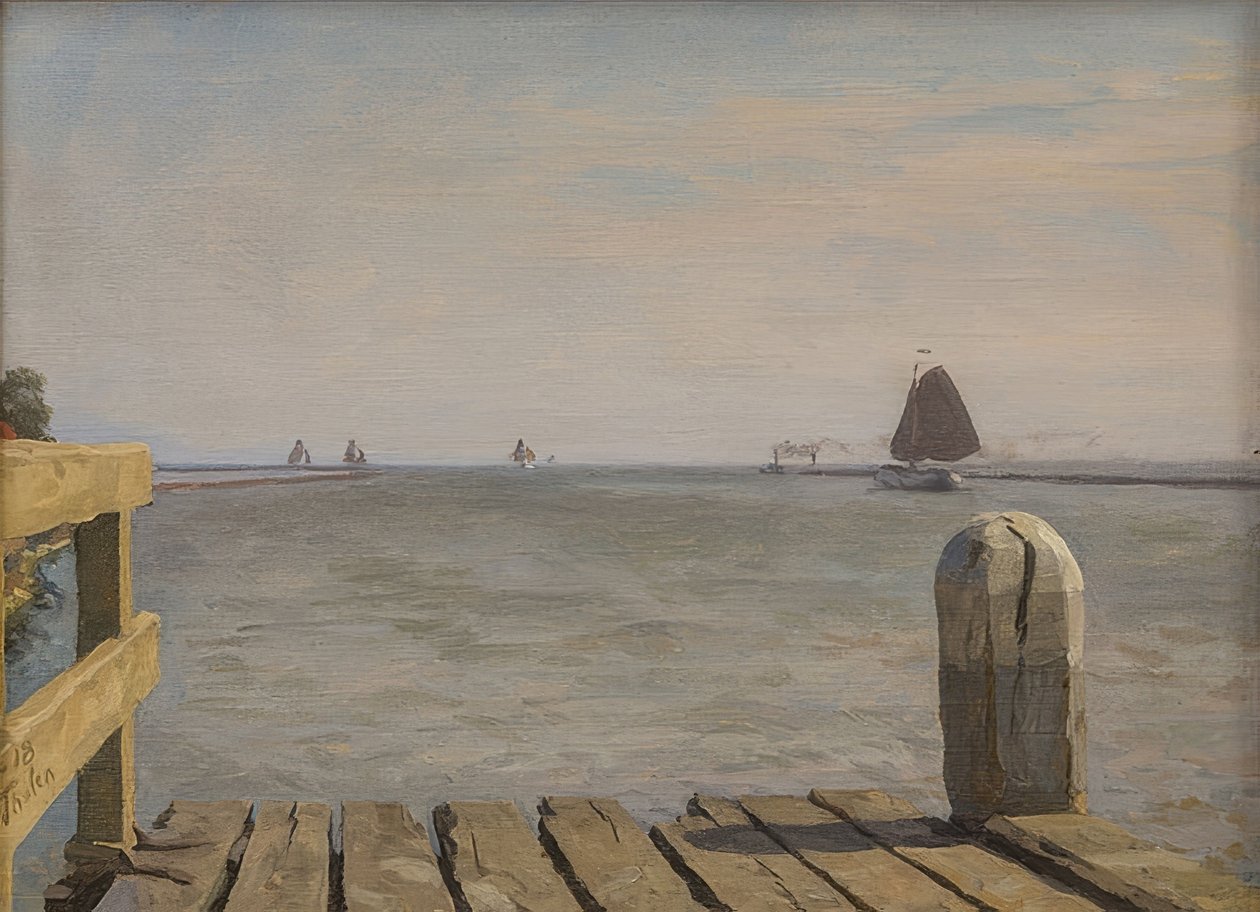 Molo a Enkhuizen, 1918 da Willem Bastiaan Tholen