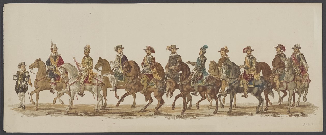 Processione di Delft del 1862, quarto gruppo da Willem Bernardus IJzerdraat