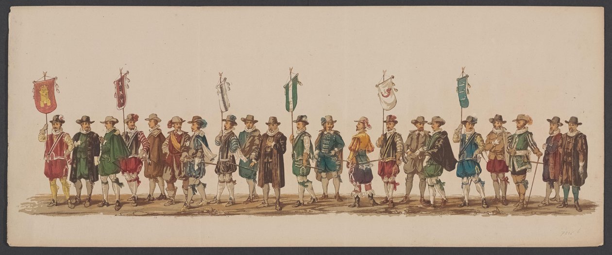 Parata di Delft del 1862, quinto gruppo Quarto Lustrum dell