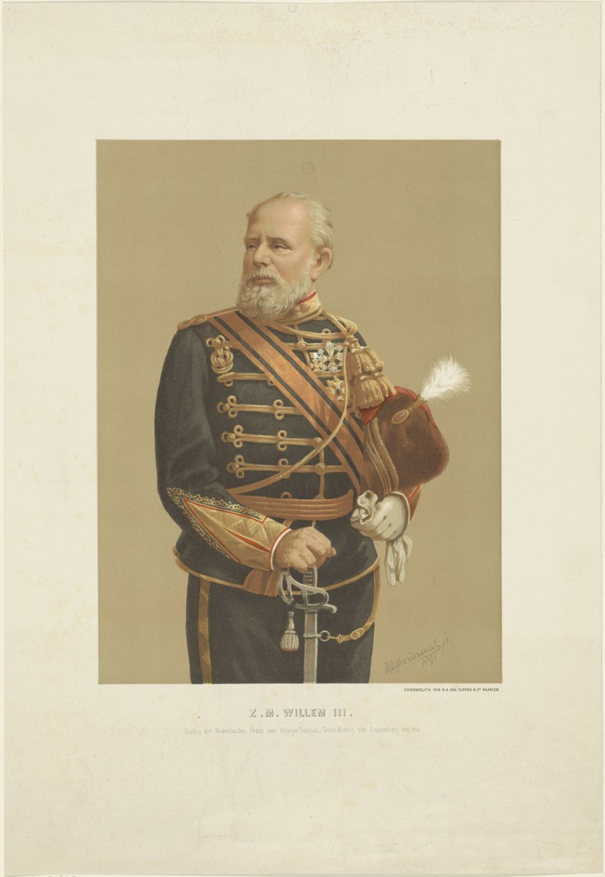 Ritratto di Guglielmo III, re dei Paesi Bassi da Willem Bernardus IJzerdraat