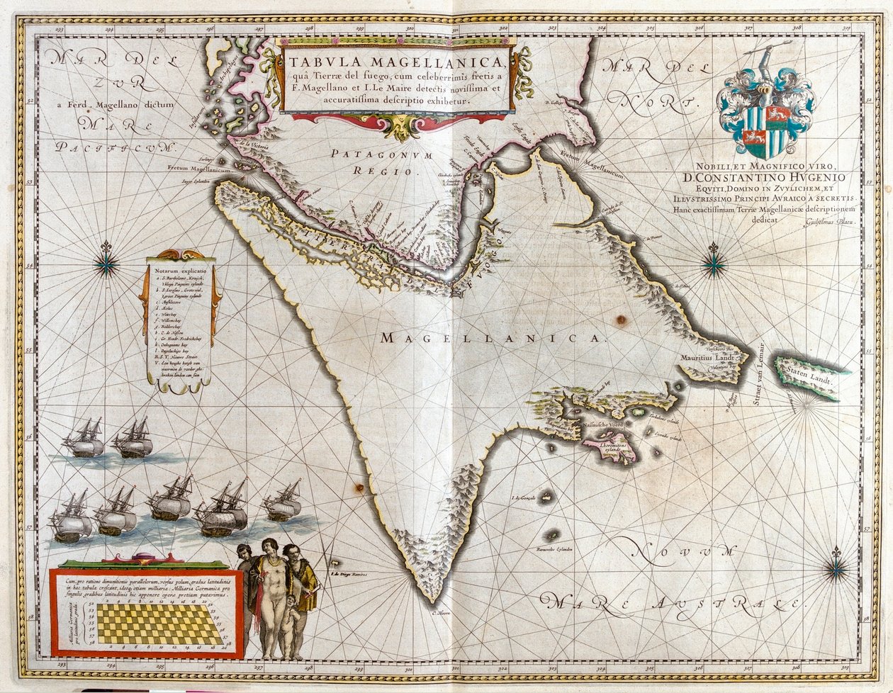 Argentina, Cile, Stretto di Magellano, Terra del Fuoco, in 