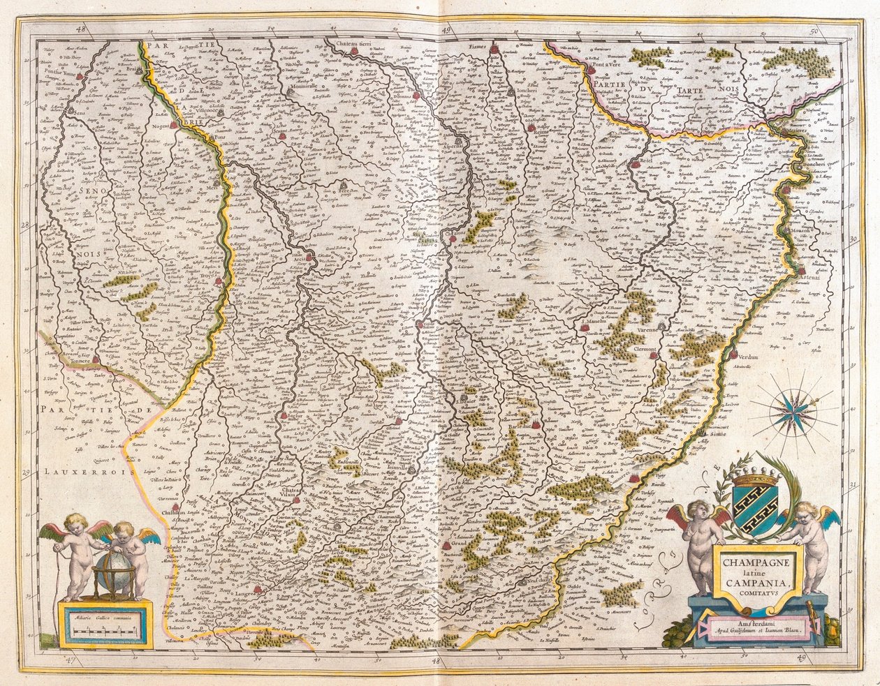 Champagne, in "Theatrum Orbis Terrarum, sive Atlas Novus" di Willem Blaeu, Amsterdam da Willem Blaeu