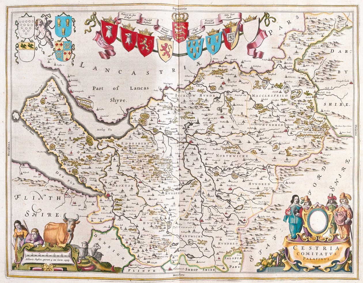 Chester, in "Theatrum Orbis Terrarum, sive Atlas Novus" di Willem Blaeu, Amsterdam da Willem Blaeu