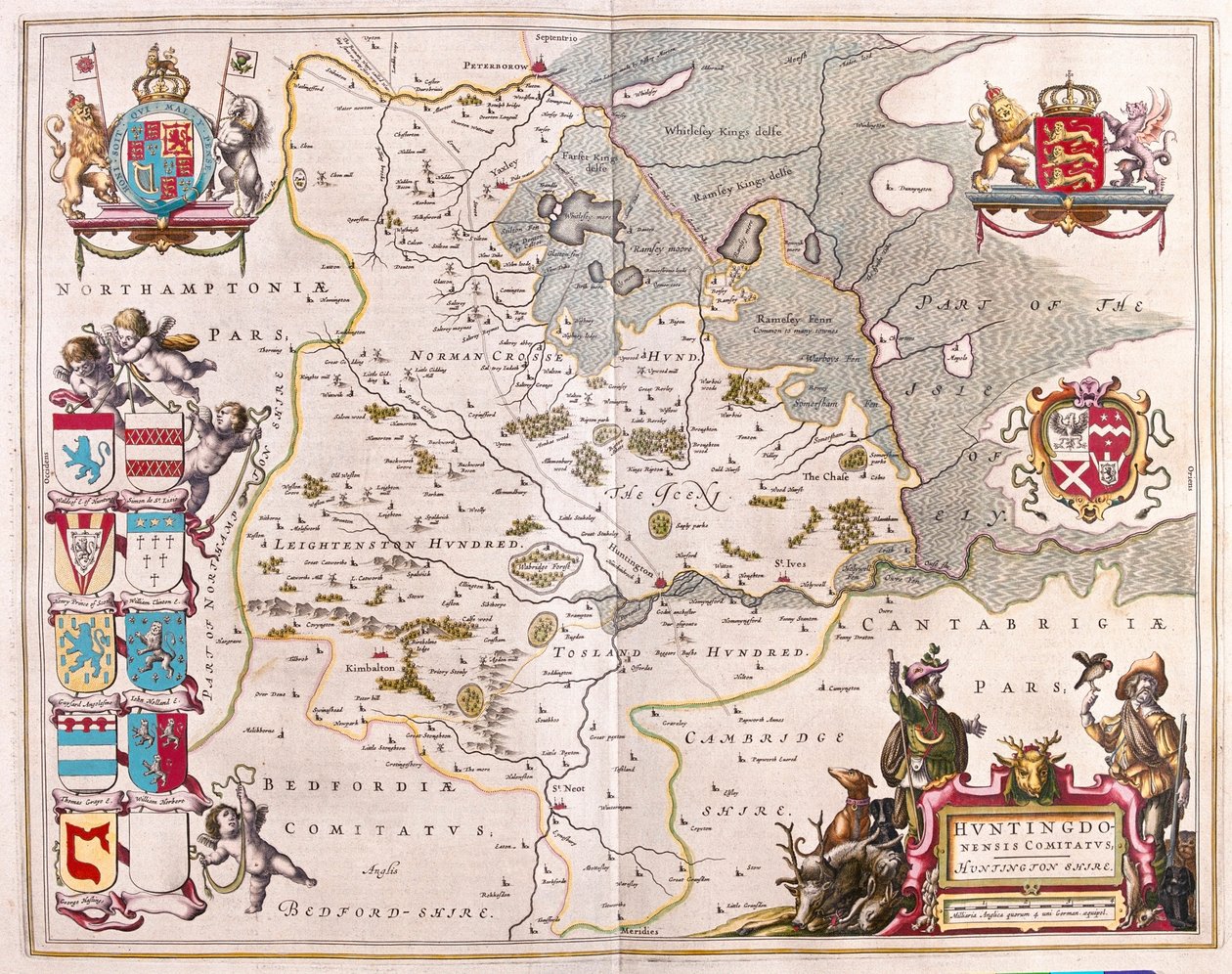 Huntington shire, in "Theatrum Orbis Terrarum, sive Atlas Novus" di Willem Blaeu, Amsterdam da Willem Blaeu