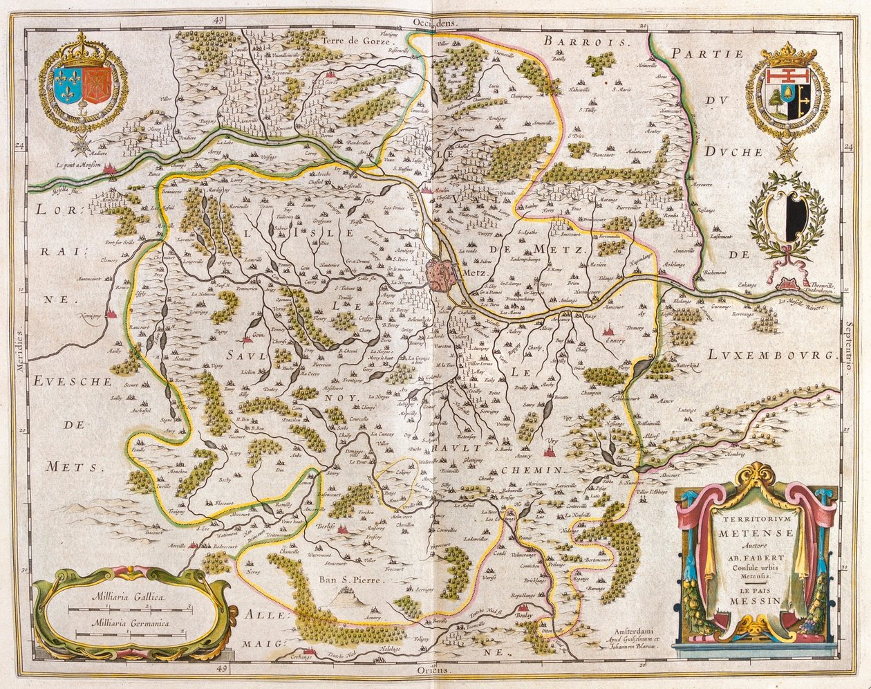 Lorena, Metz, in "Theatrum Orbis Terrarum, sive Atlas Novus" di Willem Blaeu, Amsterdam da Willem Blaeu