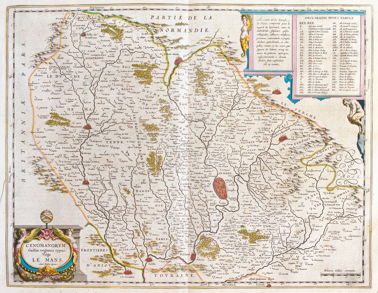 Maine, in "Theatrum Orbis Terrarum, sive Atlas Novus" di Willem Blaeu, Amsterdam da Willem Blaeu