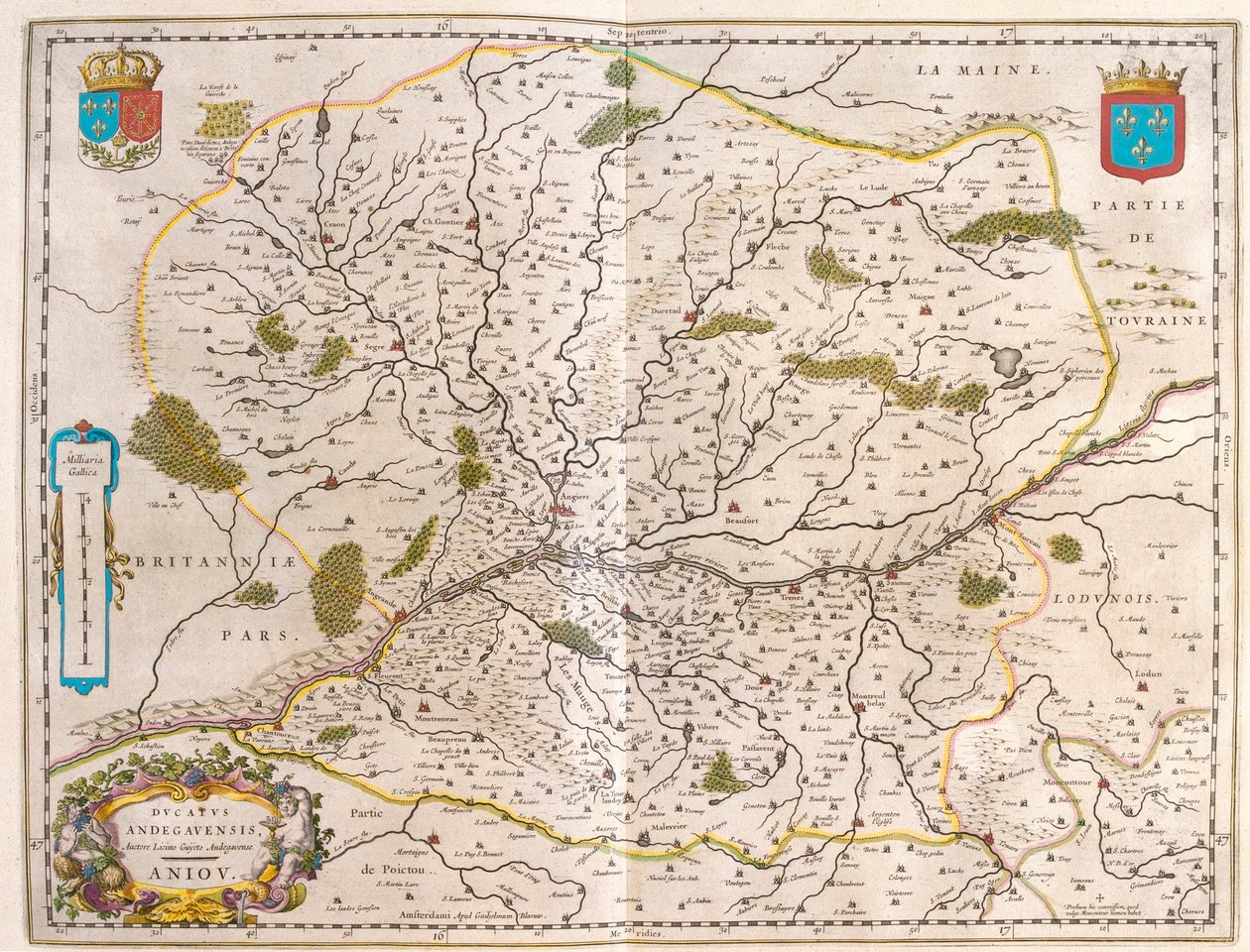 Pays de la Loire - Normandie, in "Theatrum Orbis Terrarum, sive Atlas Novus" di Willem Blaeu, Amsterdam da Willem Blaeu