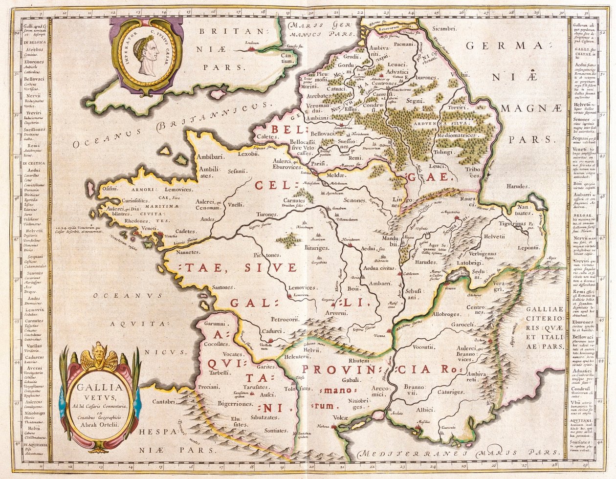 Impero romano durante Cesare, in "Theatrum Orbis Terrarum, sive Atlas Novus" di Willem Blaeu, Amsterdam da Willem Blaeu