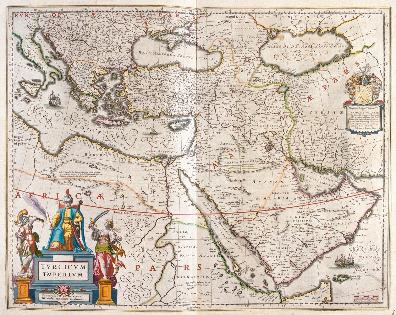 Impero turco, in "Theatrum Orbis Terrarum, sive Atlas Novus" di Willem Blaeu, Amsterdam da Willem Blaeu
