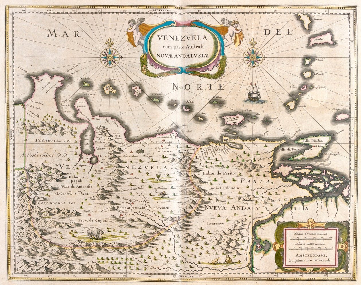 Venezuela, Trinidad, Tobago, Tortuga, Antille, Caraibi, in 