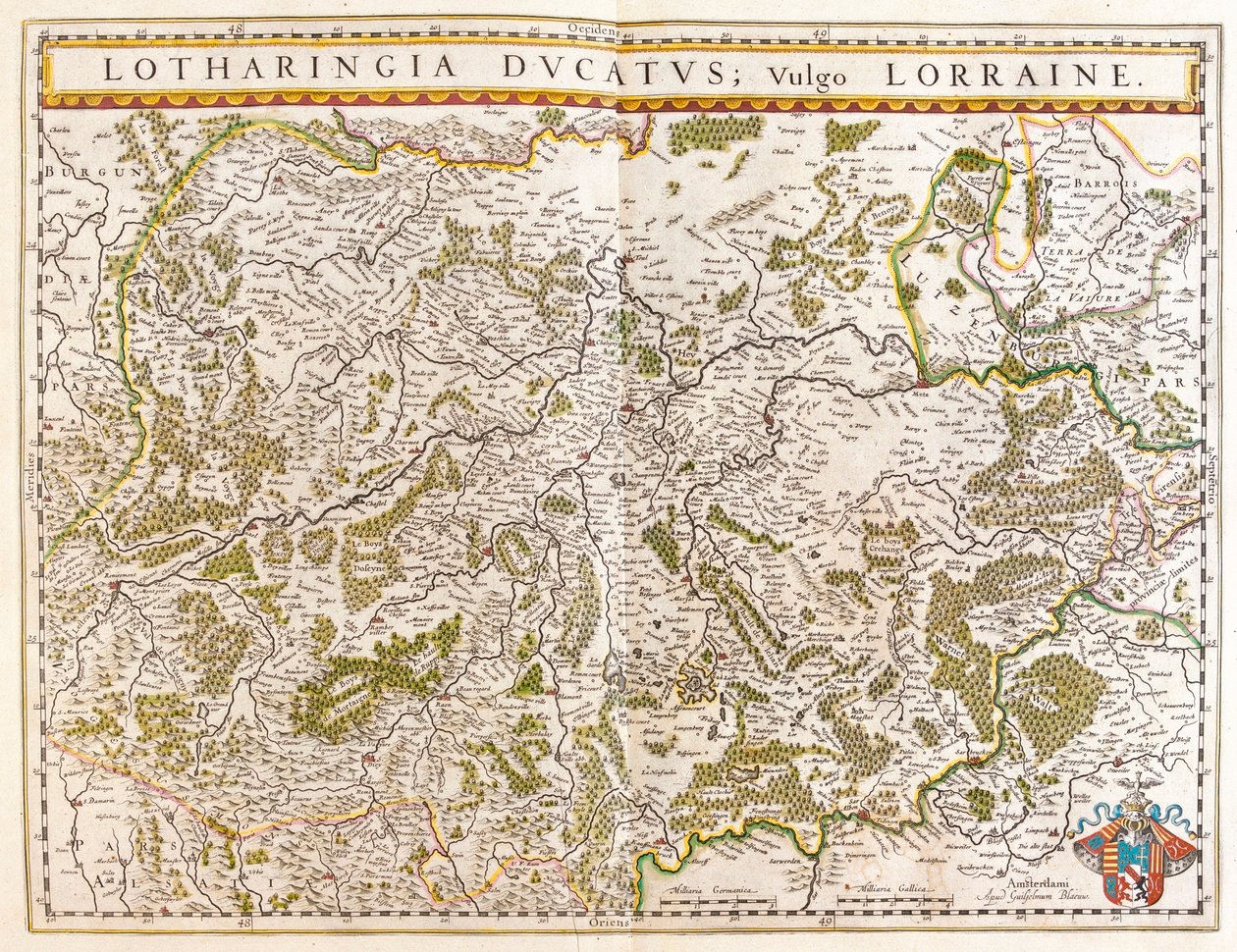 llorraine, in "Theatrum Orbis Terrarum, sive Atlas Novus" di Willem Blaeu, Amsterdam da Willem Blaeu