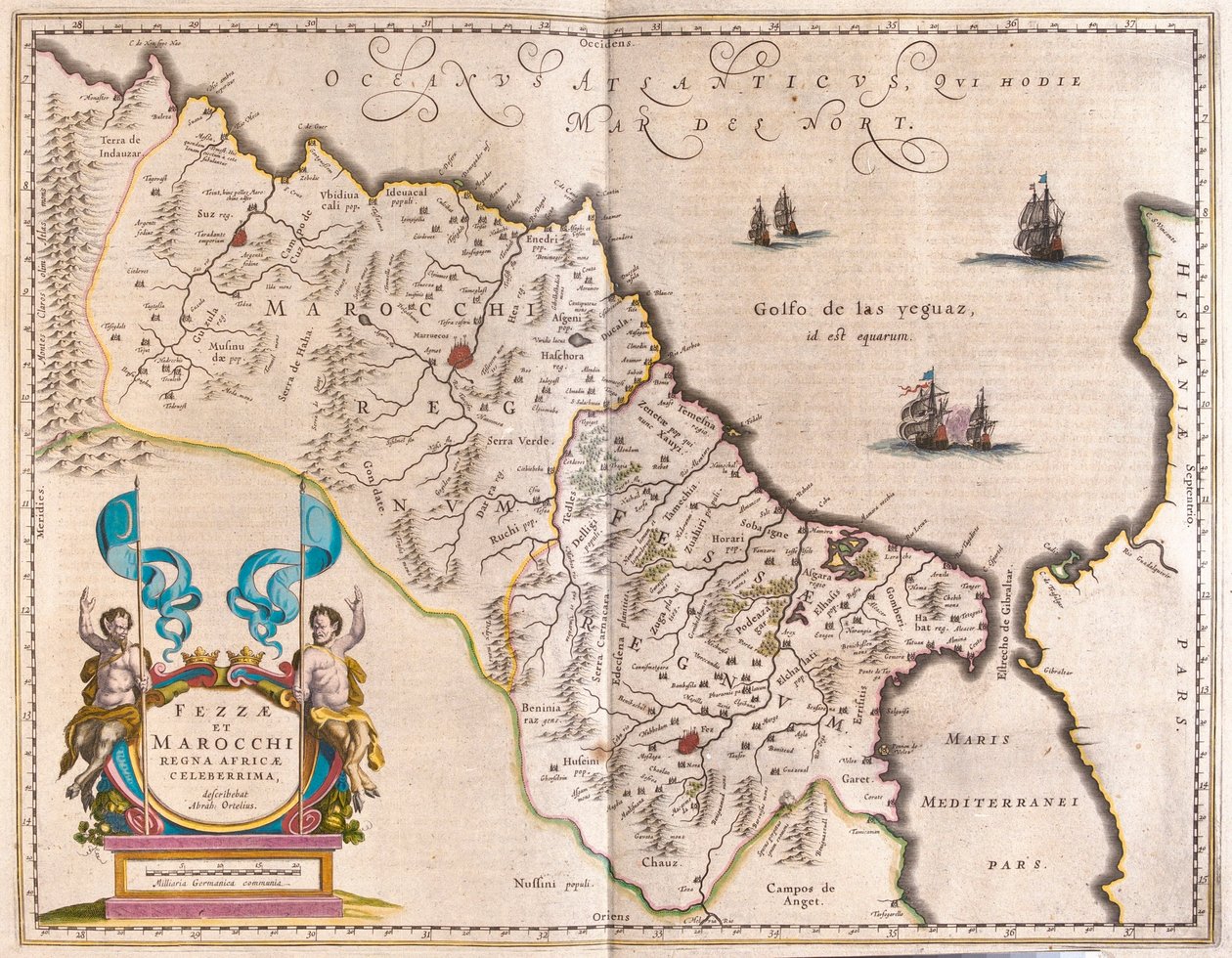 Africa nordoccidentale e Marocco, in "Theatrum Orbis Terrarum, sive Atlas Novus" di Willem Blaeu, Amsterdam da Willem Blaeu