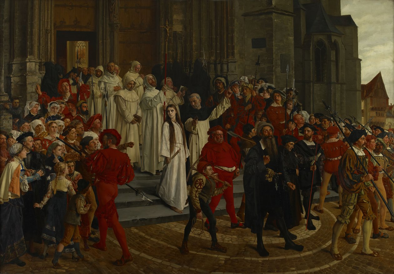 Una martire del XVI secolo - Johanna Van Santhoven, 1883 da Willem Geets