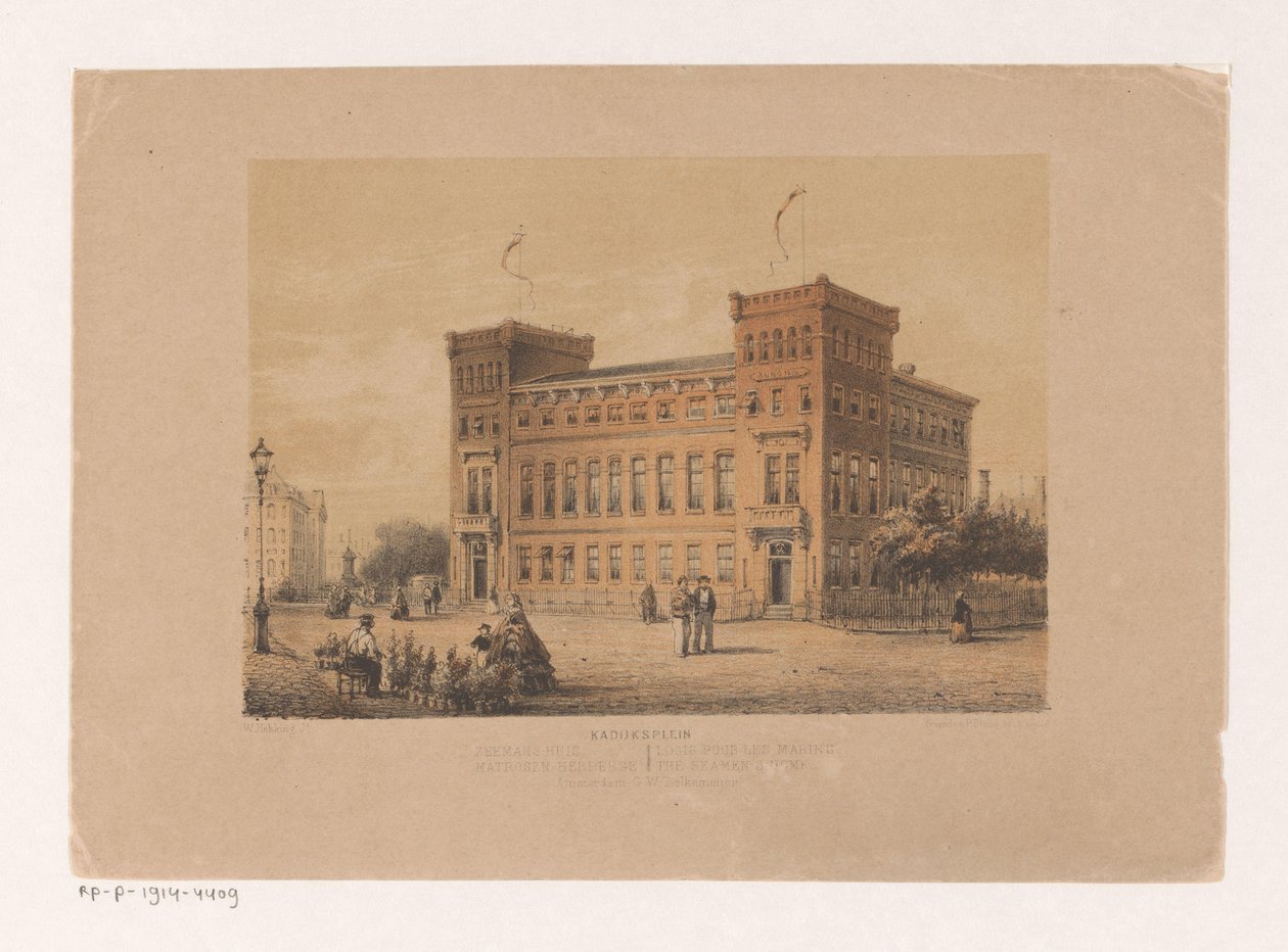 Casa del marinaio al Kadijksplein ad Amsterdam da Willem Hekking jr.