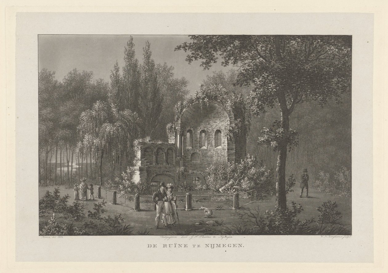 Cappella di San Martino (Valkhof) a Nimega da Willem Hendrik Hoogkamer