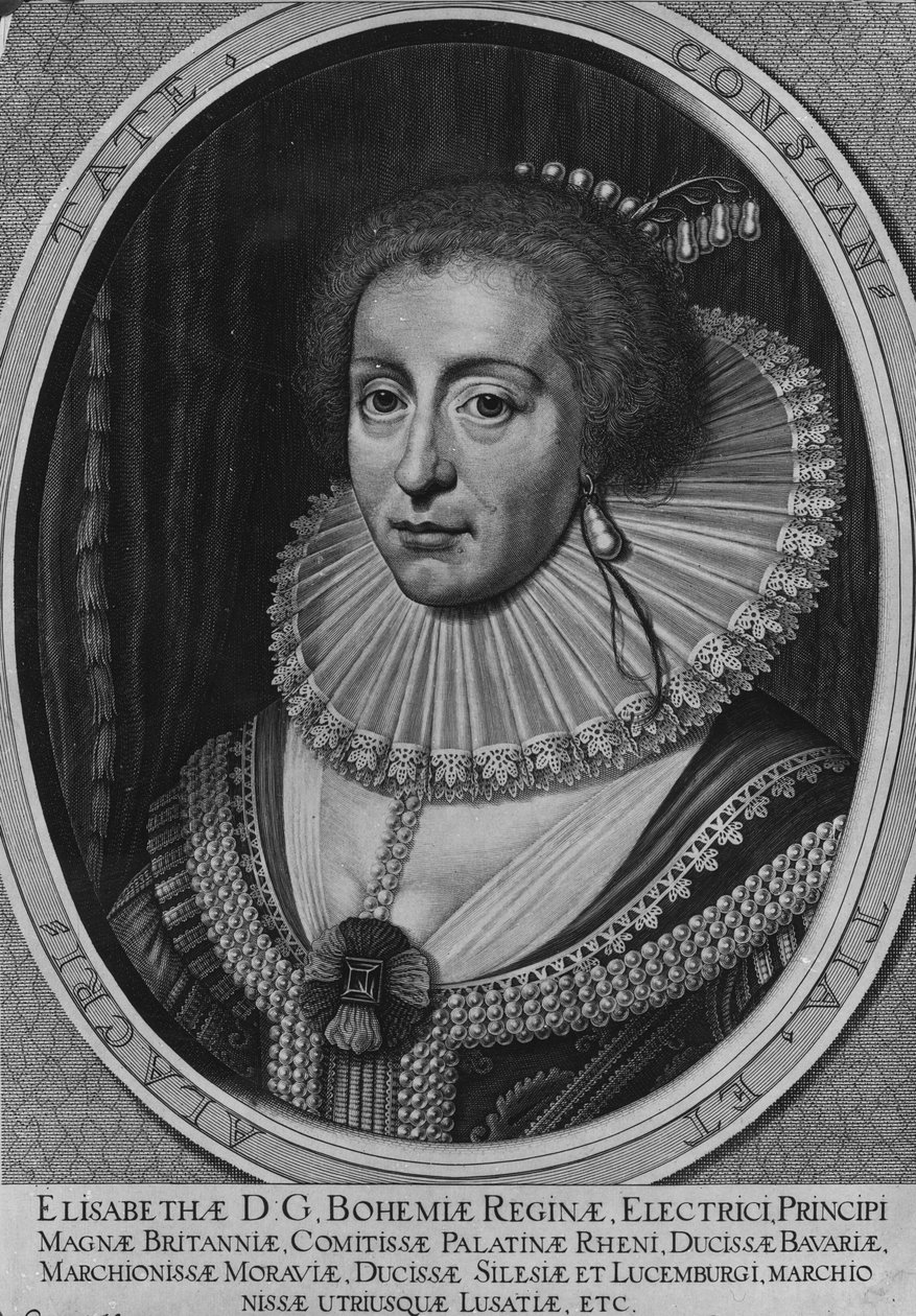 Elisabetta, regina di Boemia, 1630 da Willem Hondius