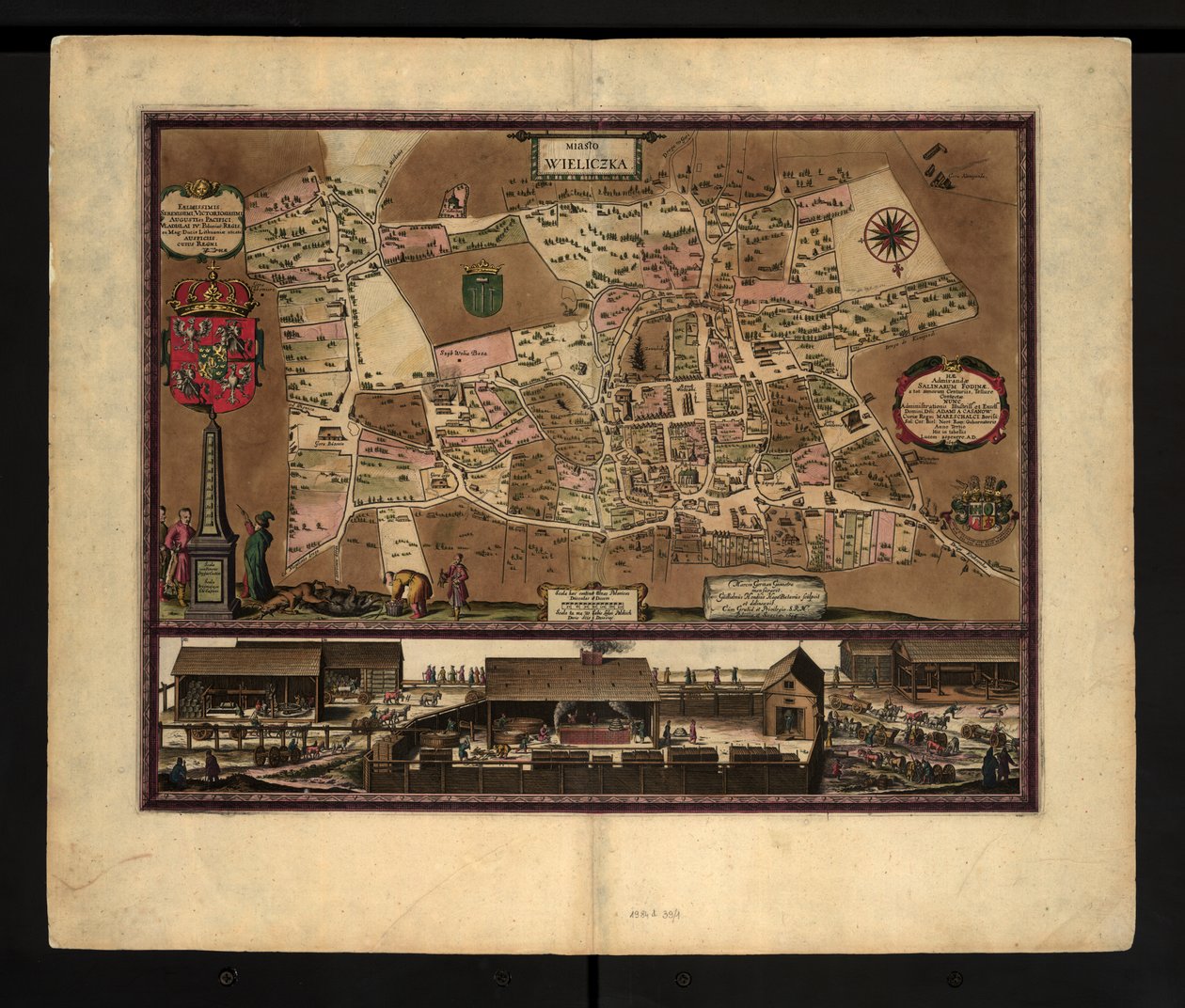 Immagine della miniera di sale di Wieliczka di Wilhelm Hondius, Polonia da Willem Hondius