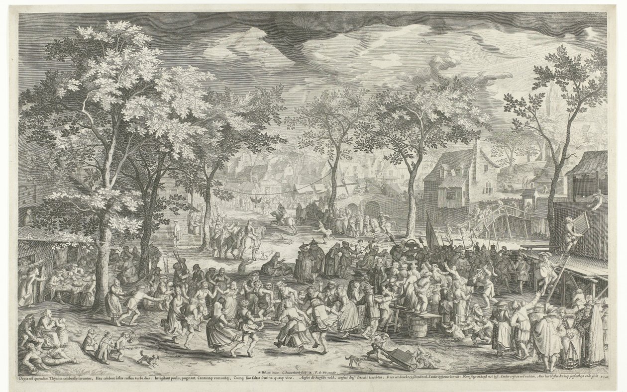 Festa del villaggio, ca. 1610 da Willem Isaacsz. van Swanenburg