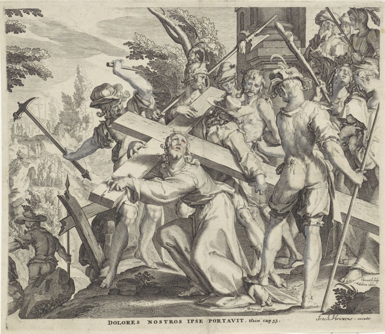Portare la croce da Willem Isaacsz. van Swanenburg