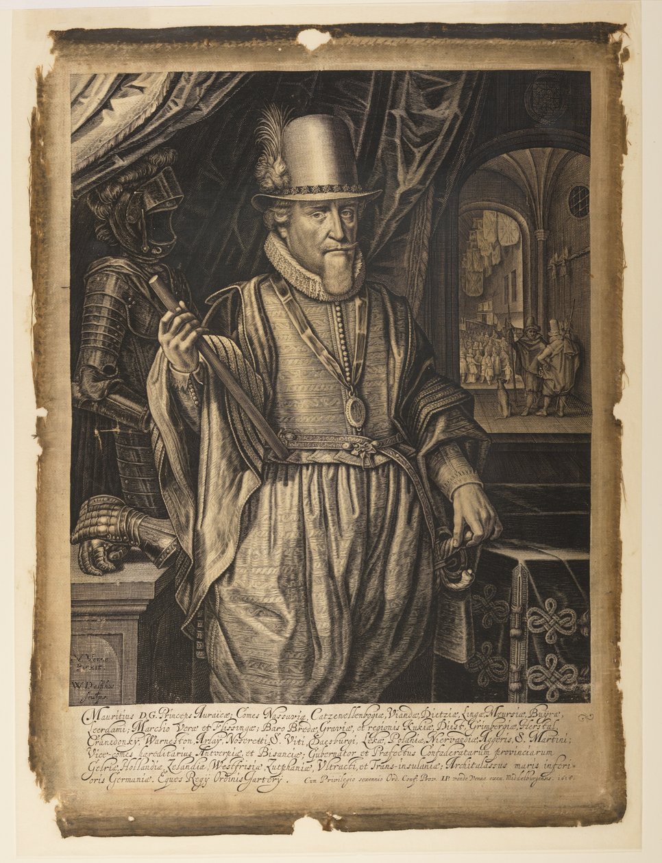 Maurits, principe di Orange-Nassau da Willem Jacobsz. Delff
