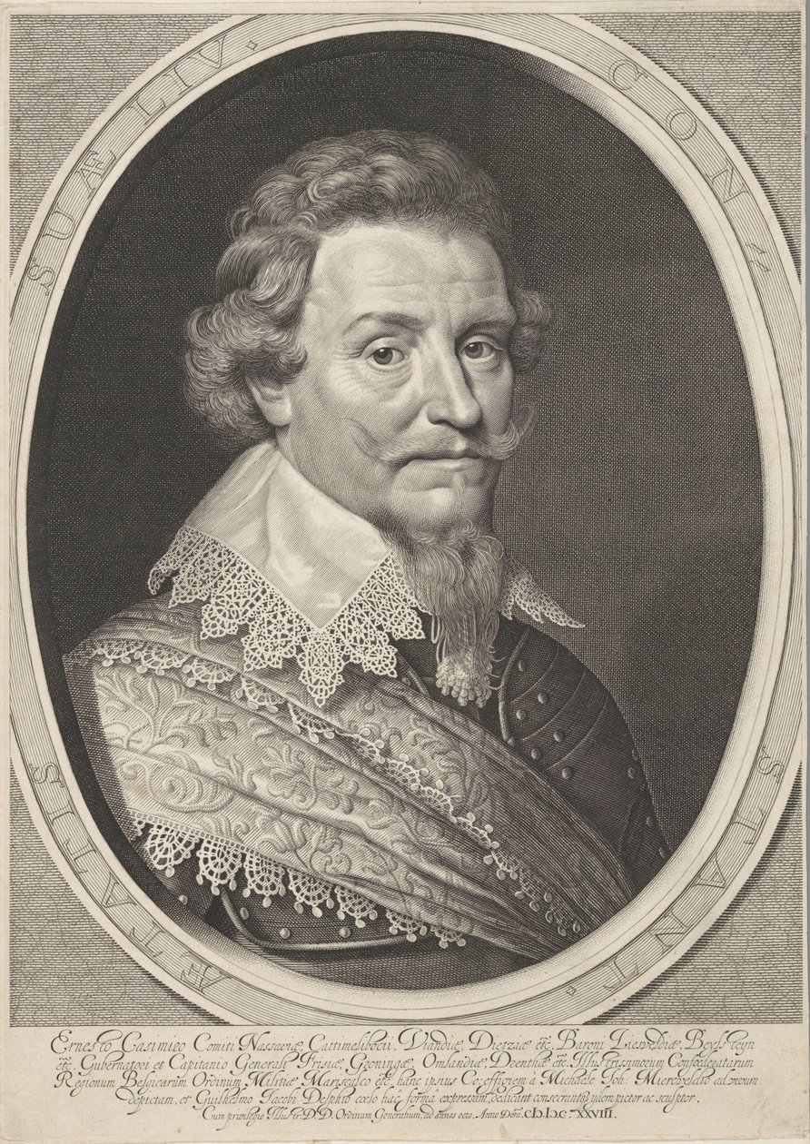 Ritratto di Ernesto Casimiro, conte di Nassau-Dietz da Willem Jacobsz Delff