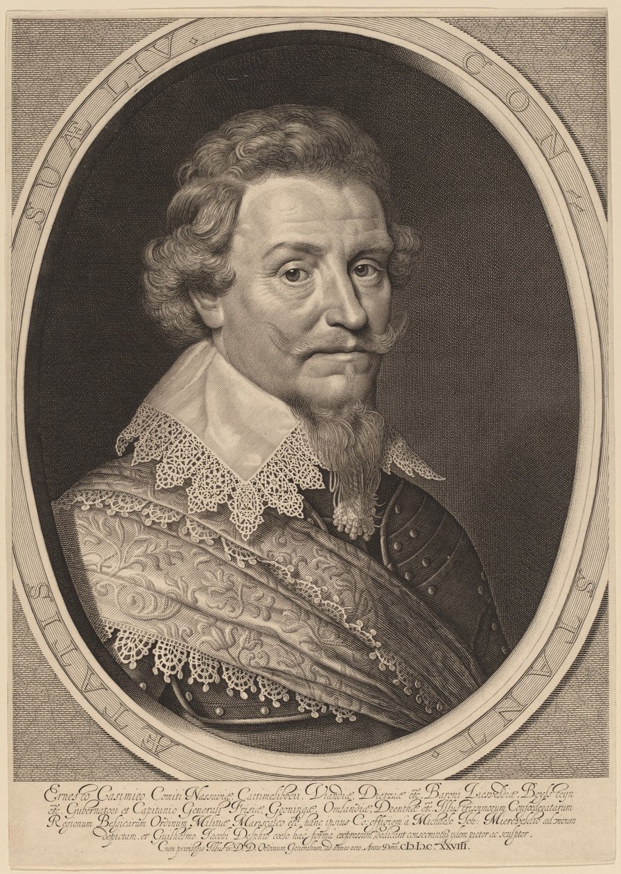 Ernest Casimir, Conte di Nassau-Dietz da Willem Jacobsz Delff after Michiel van Miereveld