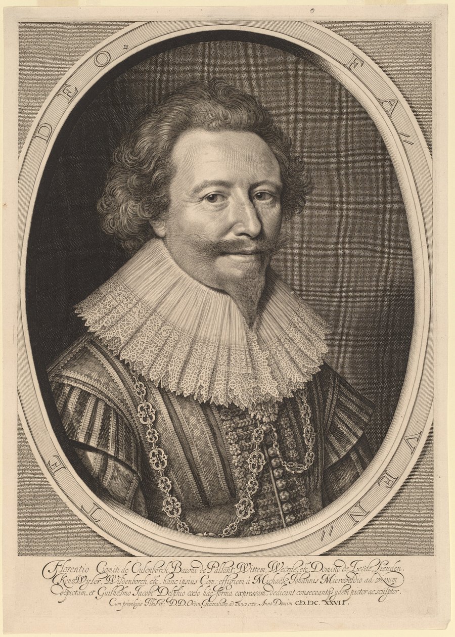 Florent II, Conte di Pallandt da Willem Jacobsz Delff after Michiel van Miereveld
