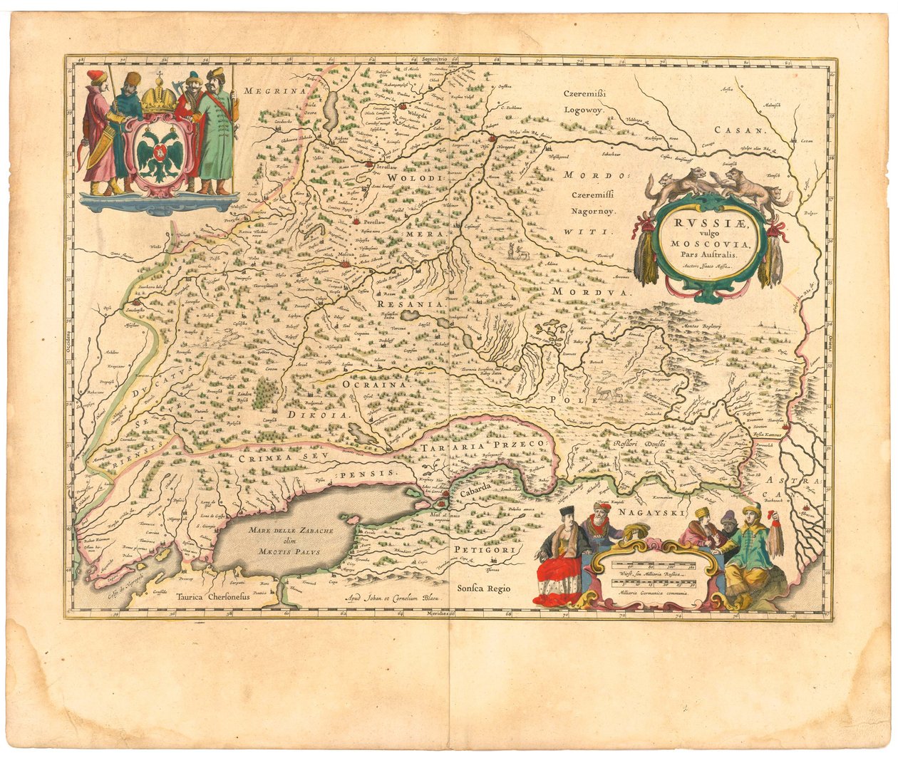 Mappa della Russia Da: Theatrum Orbis Terrarum..., 1645 da Willem Janszoon Blaeu