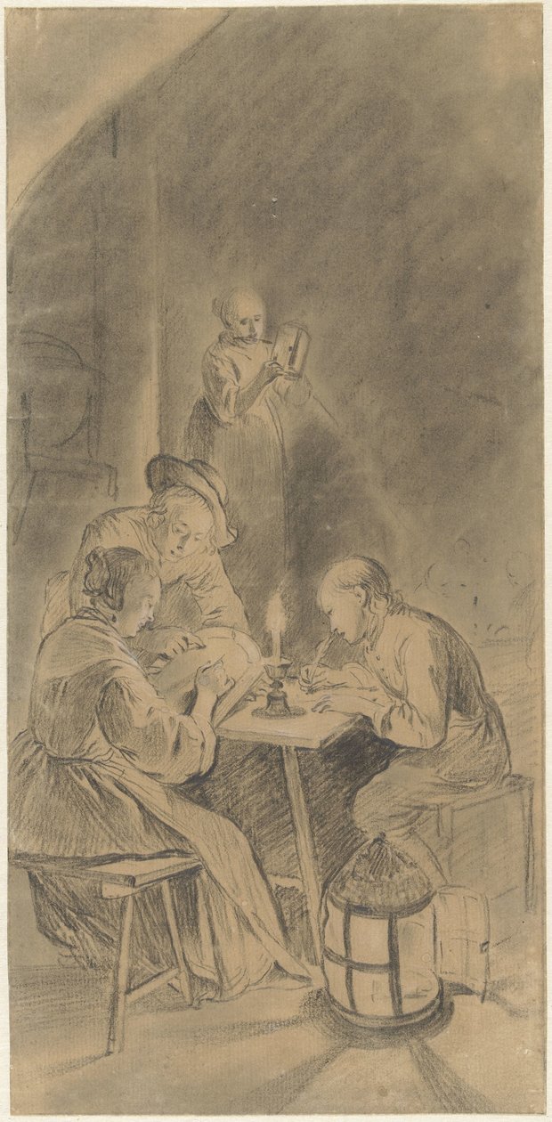 Istruzione alla luce delle candele da Willem Joseph Laquy