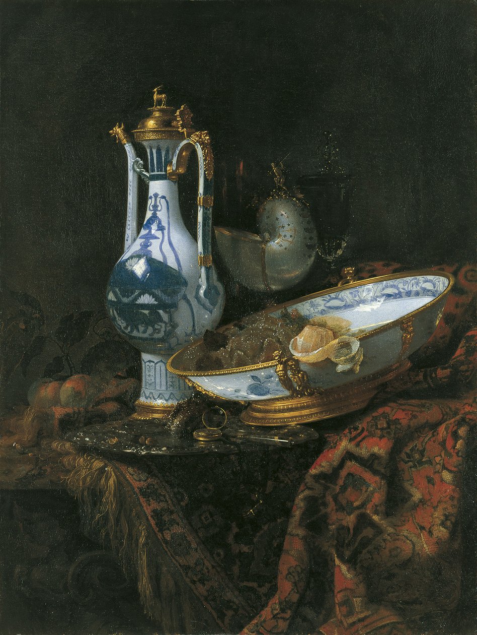 Natura morta con coppa di Nautilus da Willem Kalf