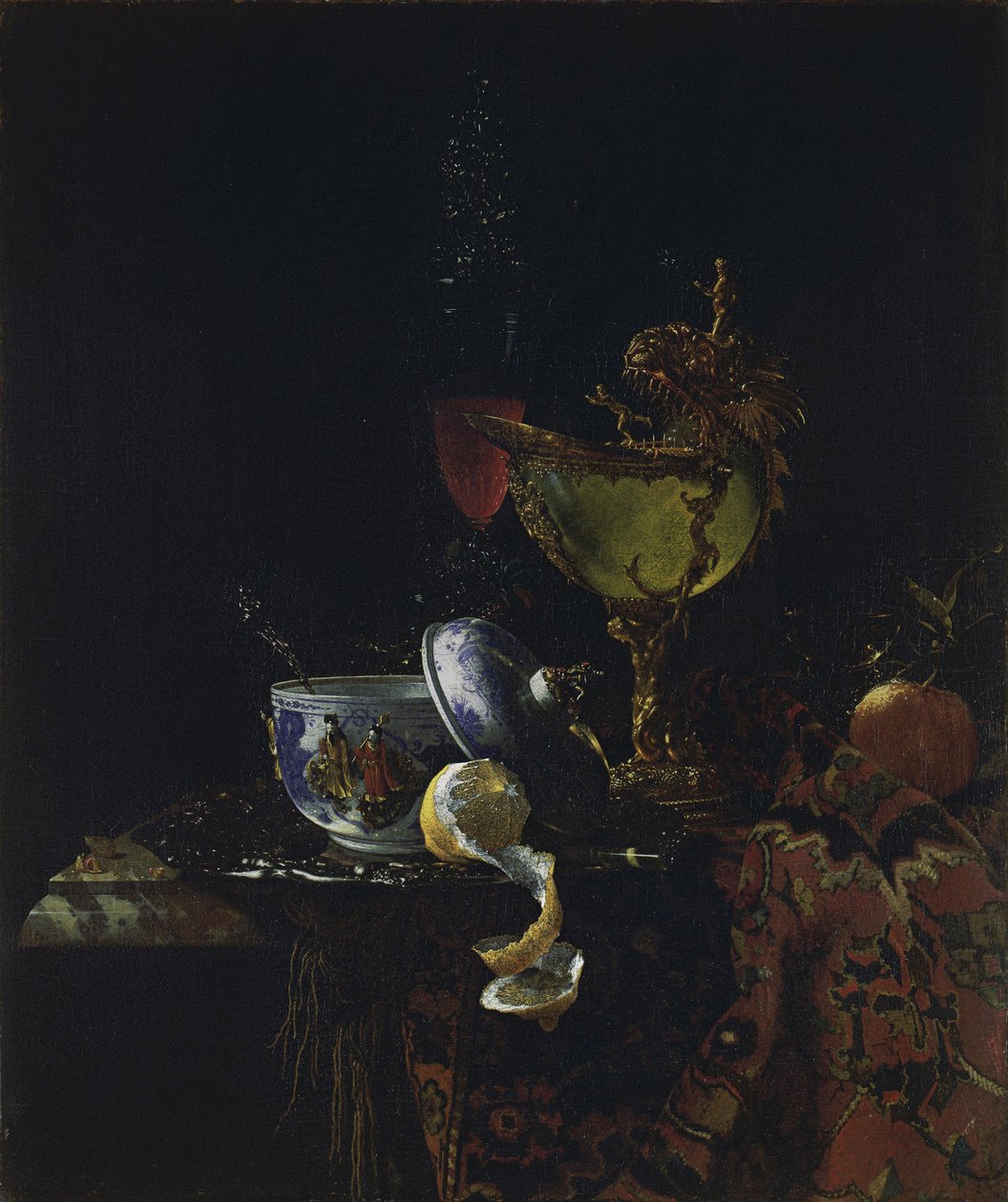 Natura morta con coppa di Nautilus da Willem Kalf