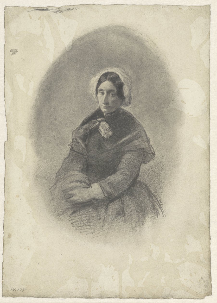 Ritratto di donna in ovale da Willem Maris