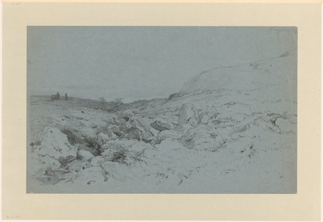 Paesaggio collinare con ruscello, vicino a Bergen in Norvegia da Willem Maris