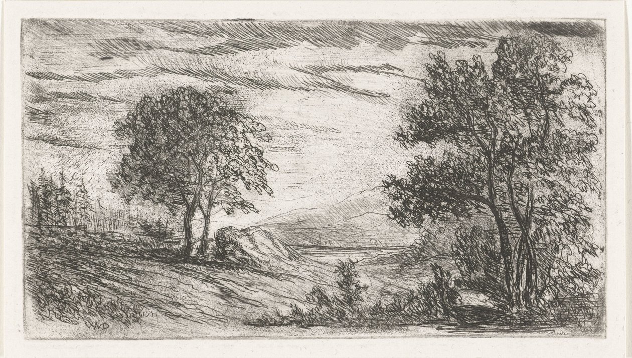 Paesaggio collinare da Willem Matthias Jan van Dielen