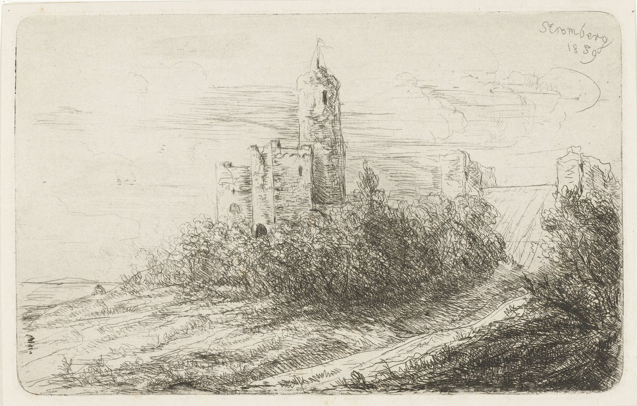 Rovina del castello di Stromberg da Willem Matthias Jan van Dielen