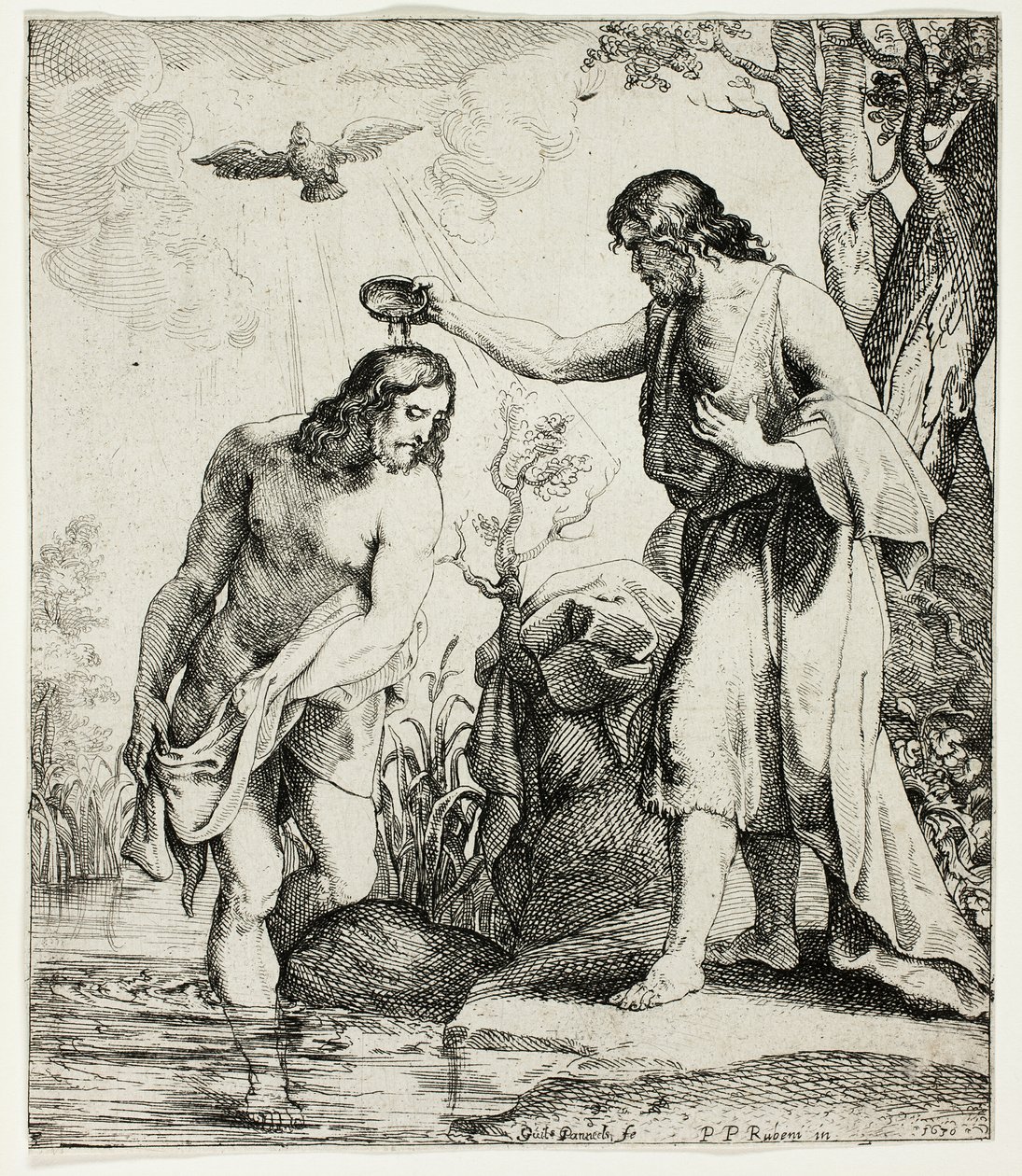 Il Battesimo di Cristo da Willem Panneels