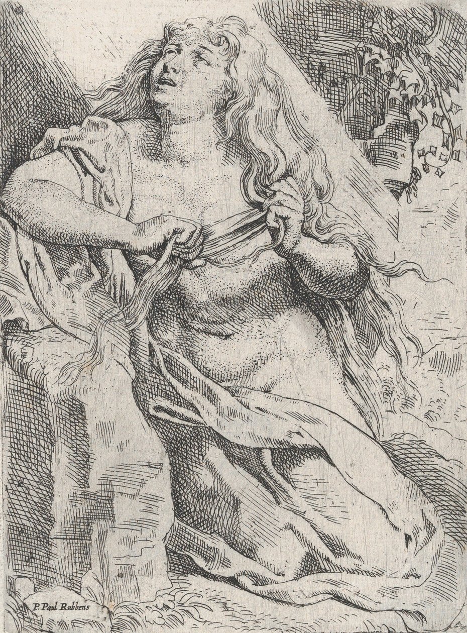 Maria Maddalena nel deserto da Willem Pietersz. Buytewech