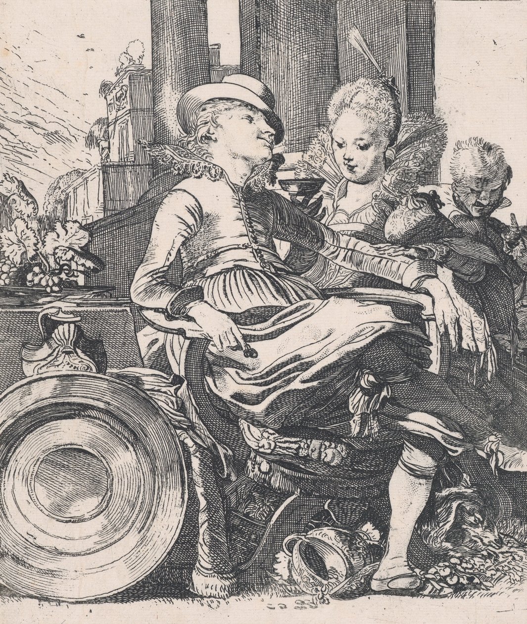 La coppia innamorata: Lucelle e Ascagnes da Willem Pietersz. Buytewech
