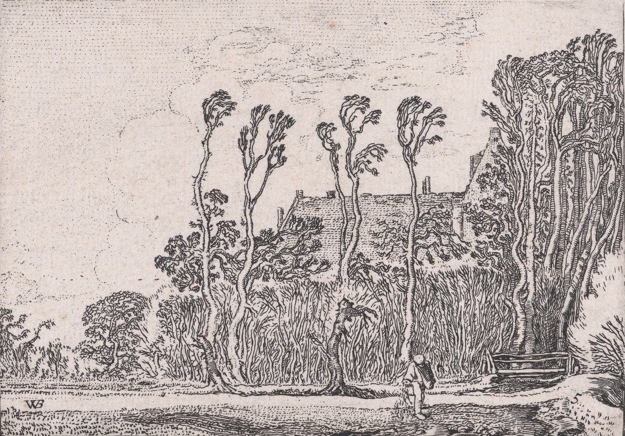 Il seminatore, da Verscheyden Landtschapjes Various Little Landscapes, Plate 5 da Willem Pietersz. Buytewech