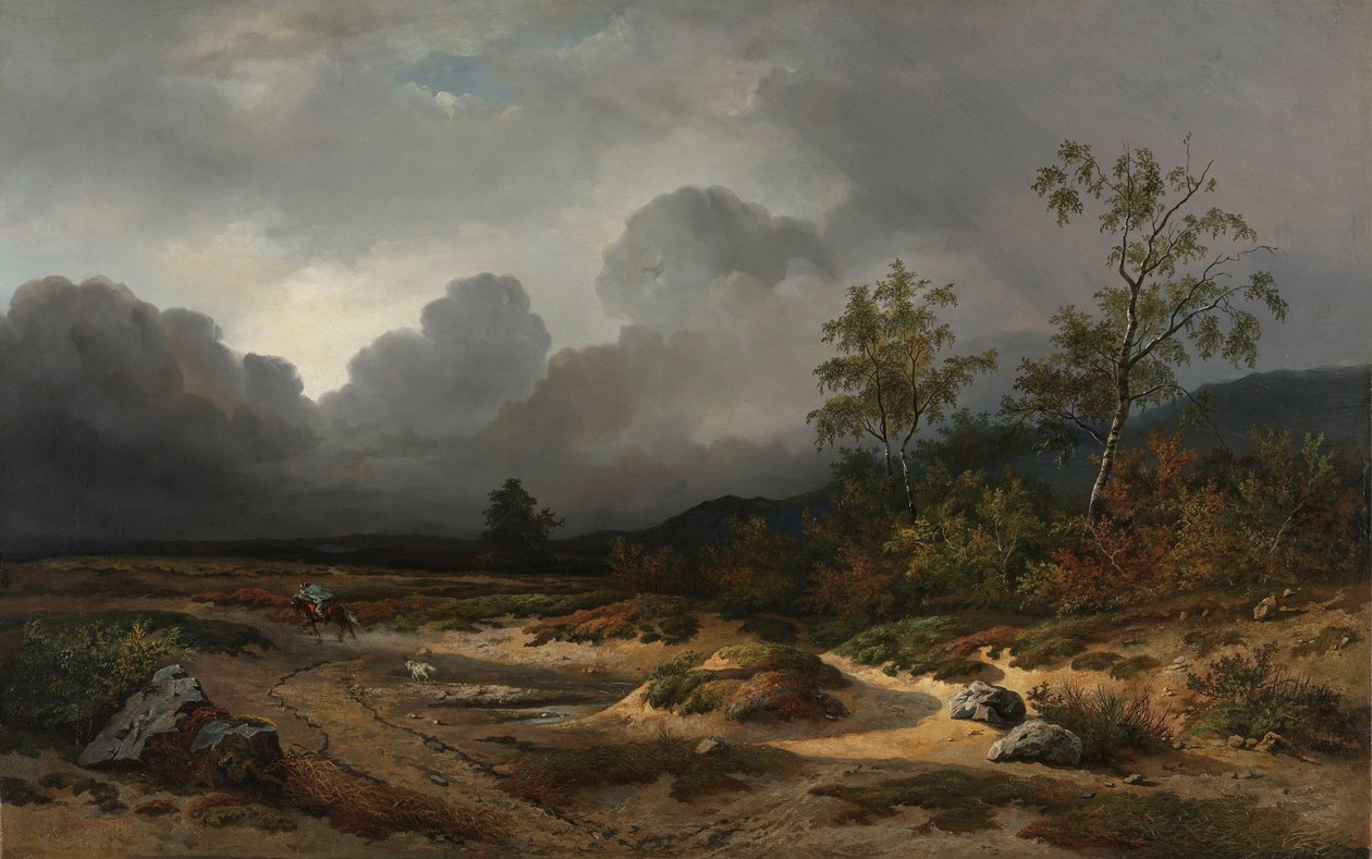 Paesaggio con temporale in arrivo da Willem Roelofs (I)