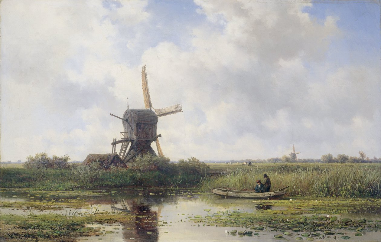 Il Fiume Gein, vicino ad Abcoude da Willem Roelofs (I)