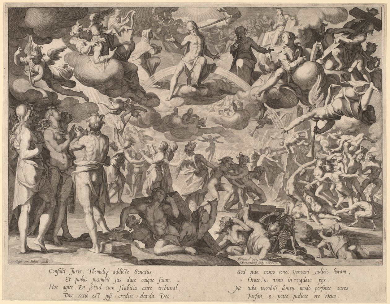 Il Giudizio Universale da Willem Swanenburgh, after Joachim Anthonisz Wtewael