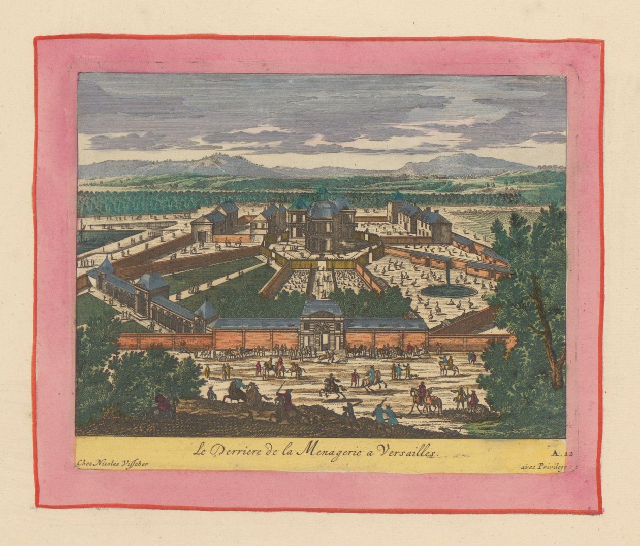 Rückseite der Menagerie von Versailles da Willem Swidde